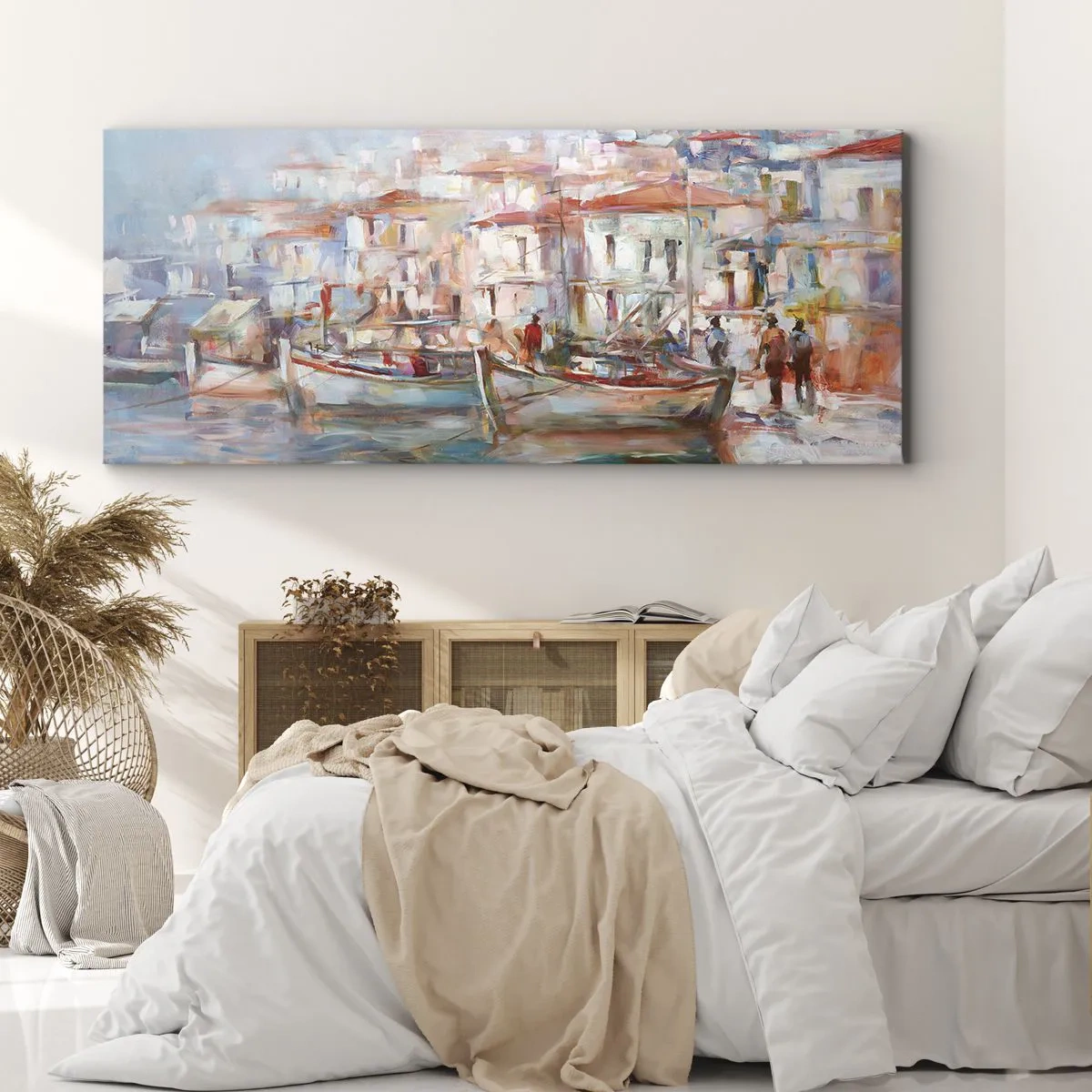 Tablou pe pânză - Vacanță pastelată - 160x50 cm