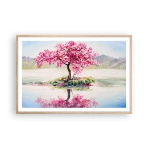 Poster în ramă de stejar deschis - Festivalul Primăverii - 91x61 cm