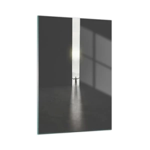 Tablou pe sticlă - Un pas spre un viitor luminos - 50x70 cm