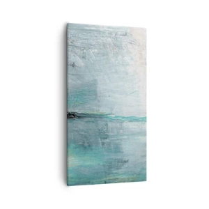Tablou pe pânză - Orizontal în albastru - 55x100 cm
