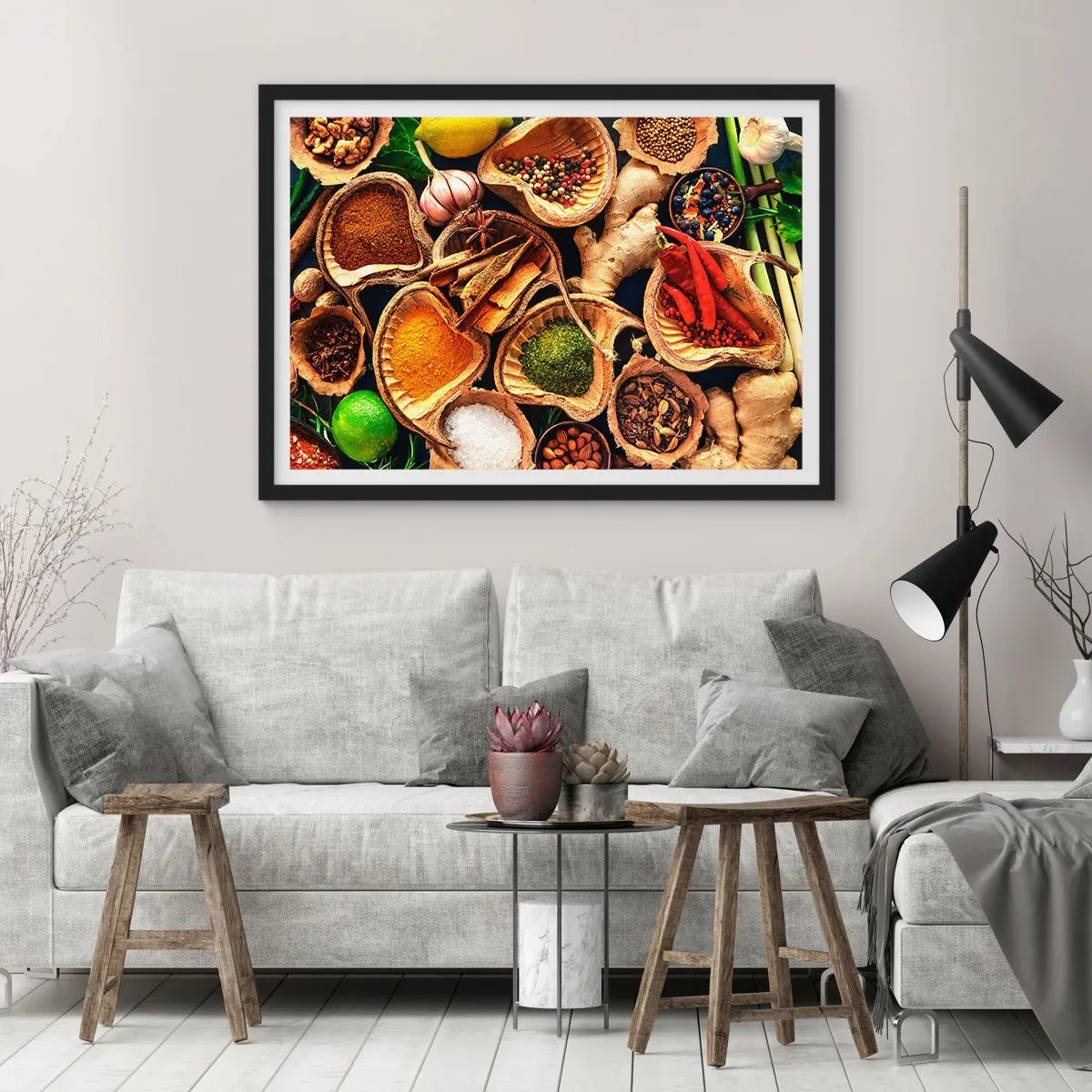 Poster în ramă neagră - Ia ce vrei - 50x40 cm