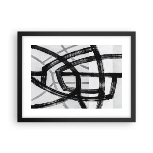 Poster în ramă neagră - Construind adâncimea - 40x30 cm