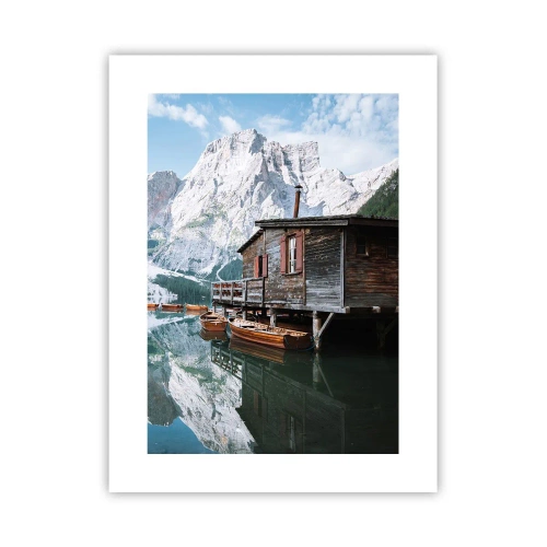 Poster - Dimineață cristalină de munte - 30x40 cm