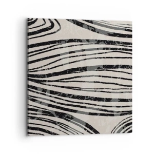 Tablou pe pânză - Deversare de linii - 70x70 cm