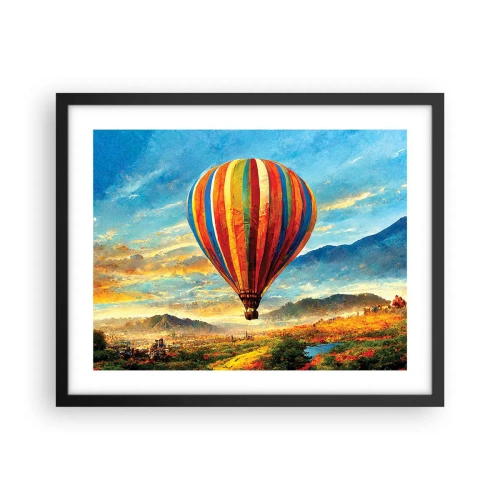 Poster în ramă neagră - În liniște puteți vedea mai multe - 50x40 cm