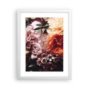 Poster în ramă albă - Înghesuite în frumusețe - 30x40 cm