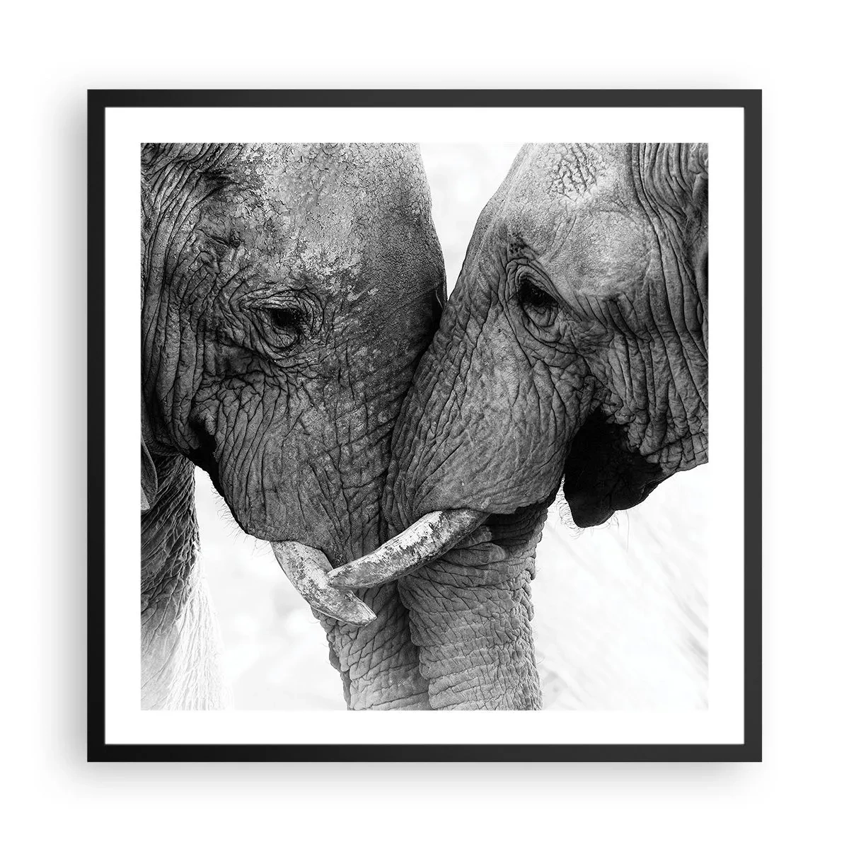 Poster în ramă neagră - Mărturisire din inimă - 60x60 cm