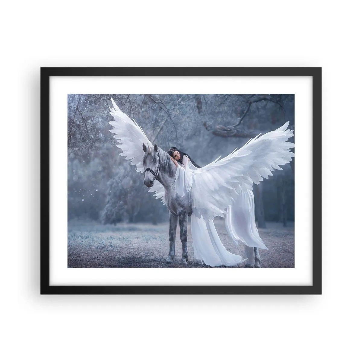 Poster în ramă neagră - Moment inspirat - 50x40 cm
