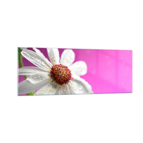 Tablou pe sticlă - Modestă în frumusețea ei - 140x50 cm