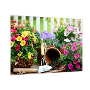 Tablou pe sticlă - Grădina Sofiei - 100x70 cm