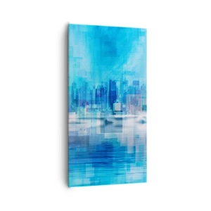 Tablou pe pânză - Înecate în albastru - 65x120 cm