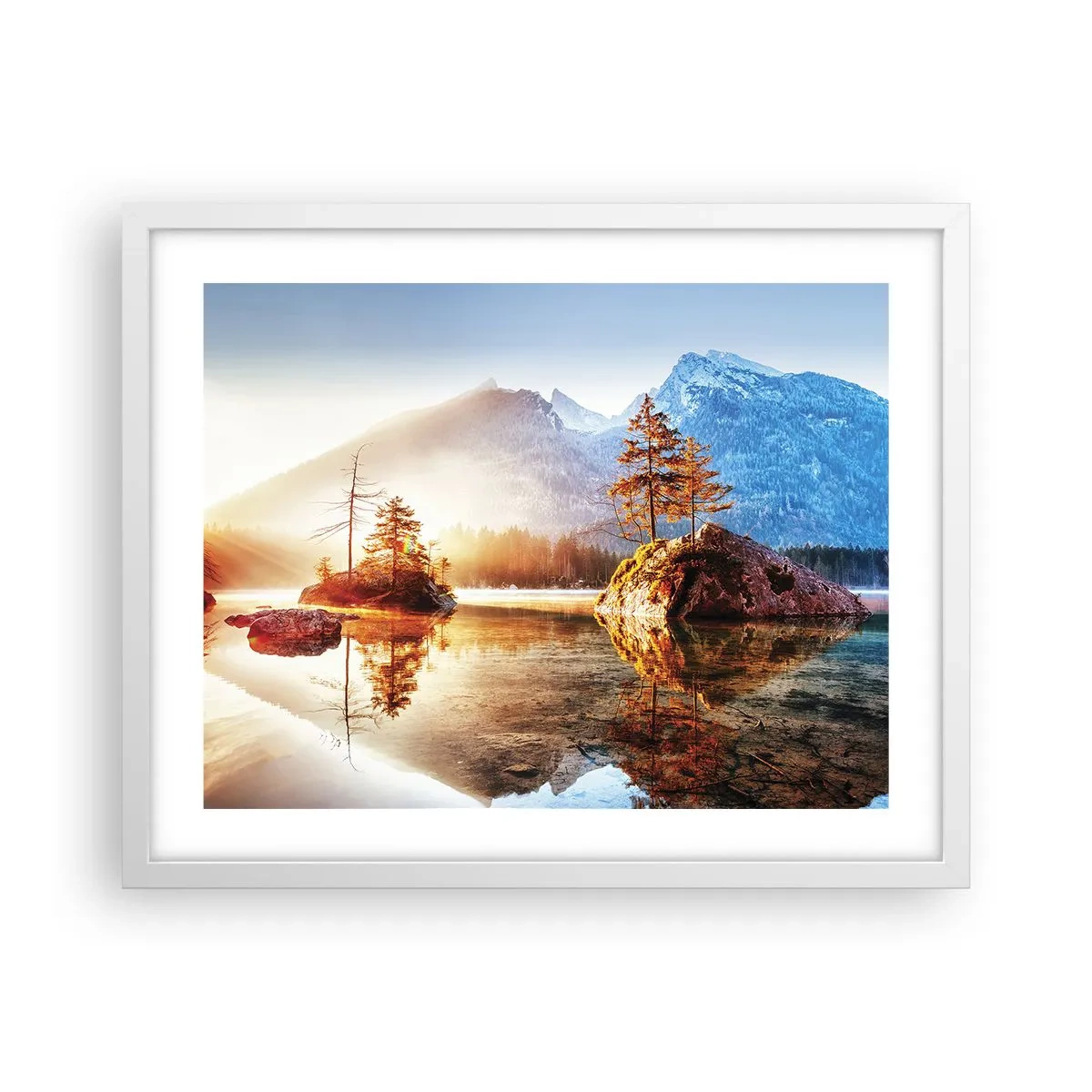 Poster în ramă albă - Natura într-o nouă lumină - 50x40 cm