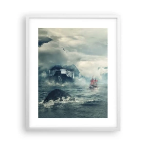 Poster în ramă albă - Pe ape magice - 40x50 cm