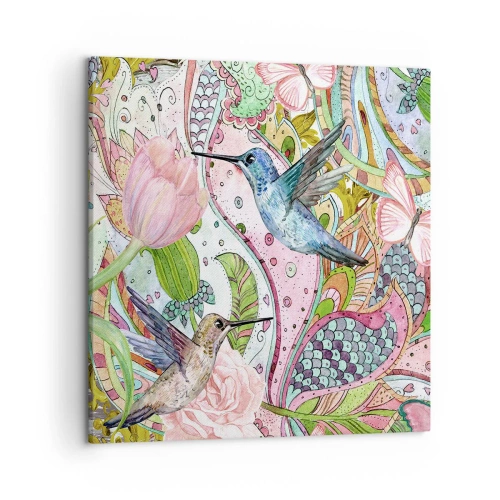 Tablou pe pânză - Încurcat în viță de vie - 50x50 cm