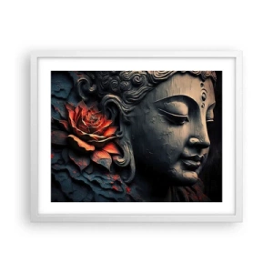 Poster în ramă albă - În ton cu lumea - 50x40 cm