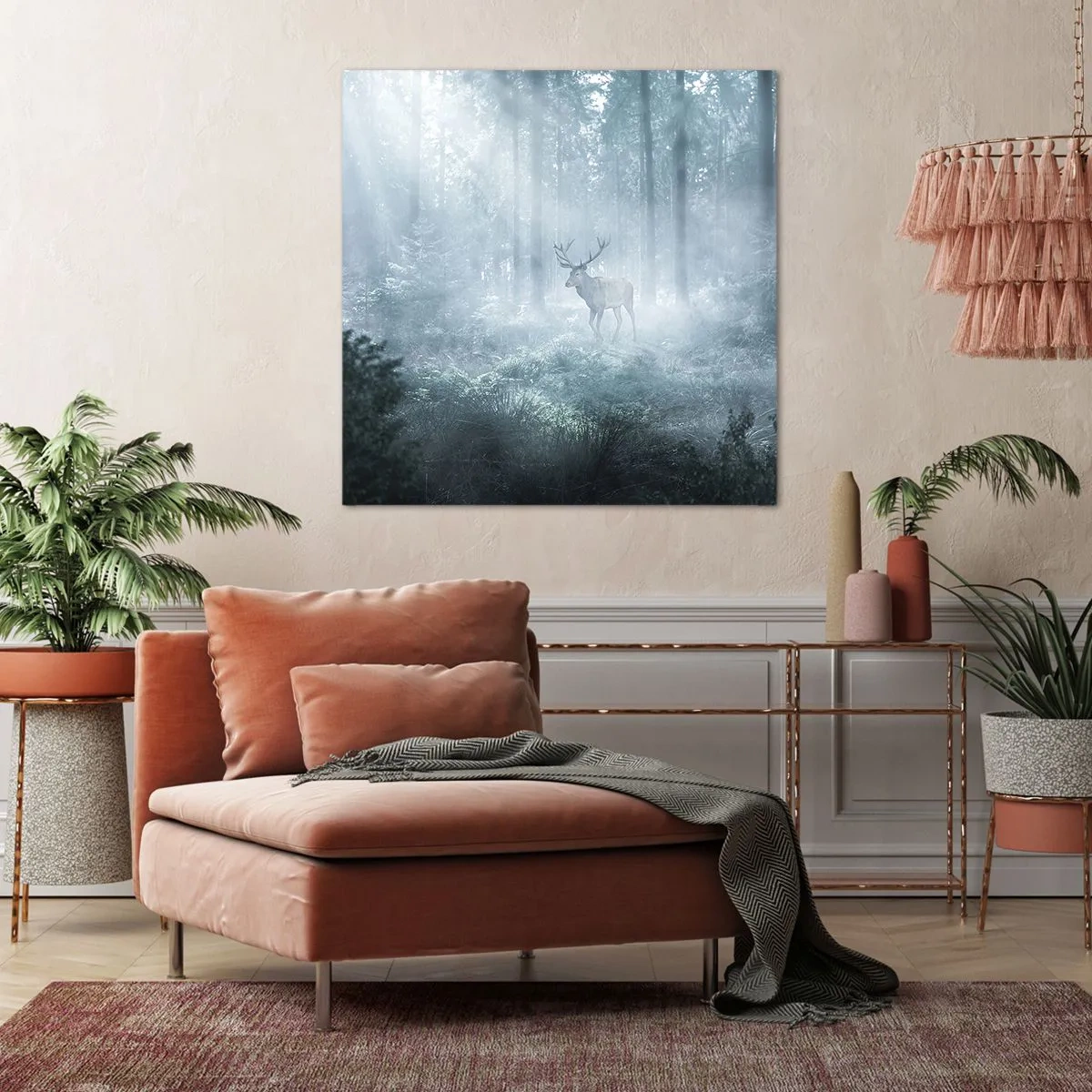 Tablou pe pânză - Plimbarea de dimineață prin regat - 70x70 cm