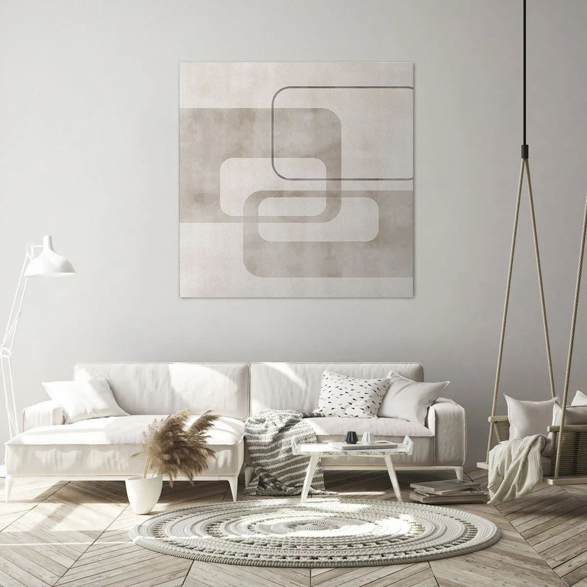 Tablou pe pânză - Fuga geometrică - 50x50 cm