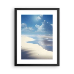 Poster în ramă neagră - Vacanță în paradis - 30x40 cm