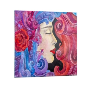 Tablou pe sticlă - Secesiunea mai trăiește - 70x70 cm