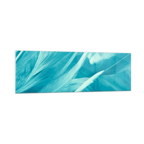 Tablou pe sticlă - Înecându-se în puf - 160x50 cm