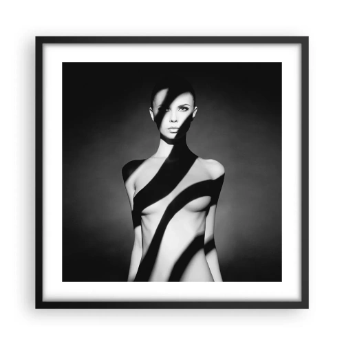 Poster în ramă neagră - La strălucire și la umbră - 50x50 cm