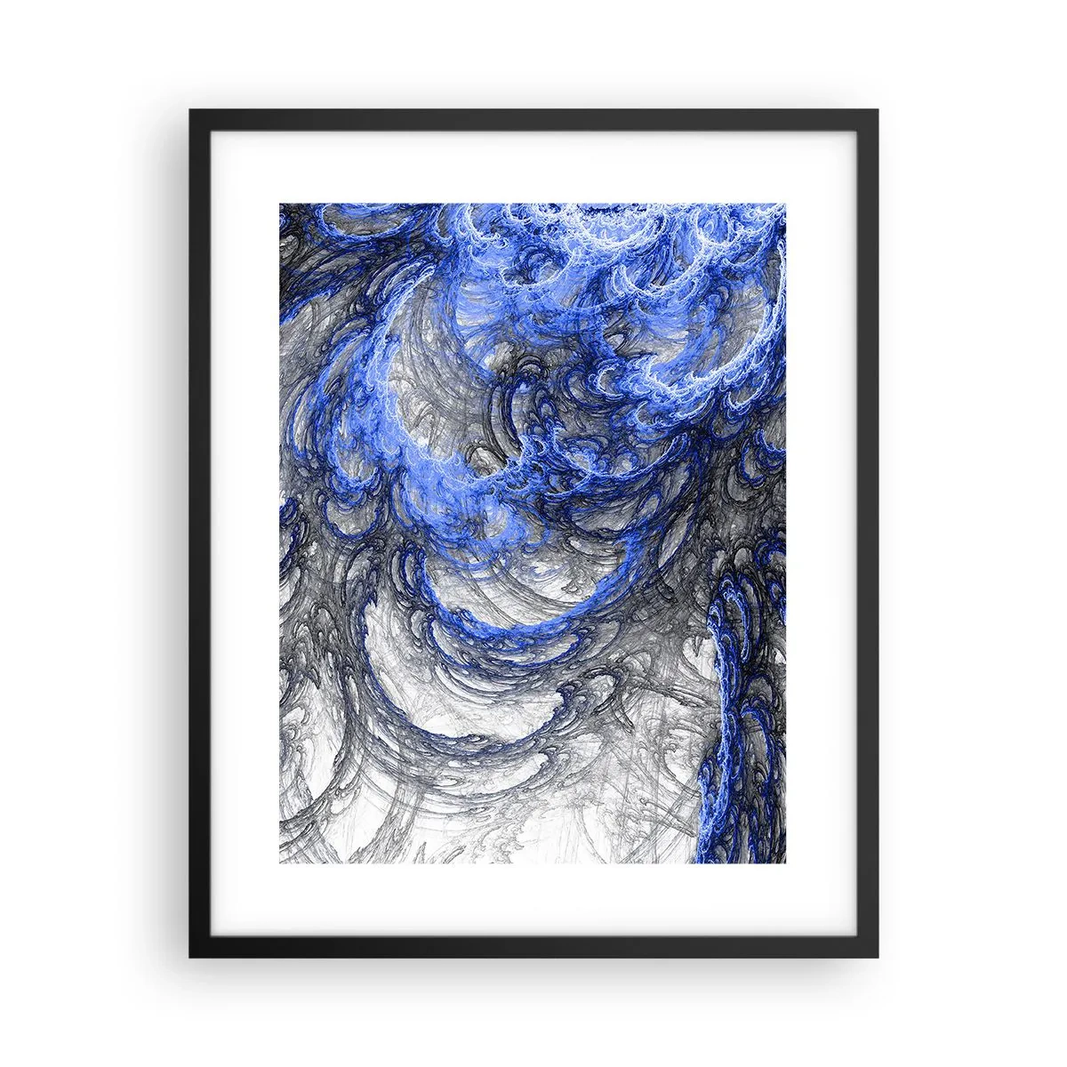 Poster în ramă neagră - Nașterea unui val - 40x50 cm