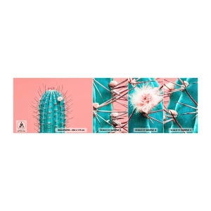 Mostră tapet autocolant Deluxe Sticker - Doar privește - Cactus, Pastel, Minimalism - 100x30 cm