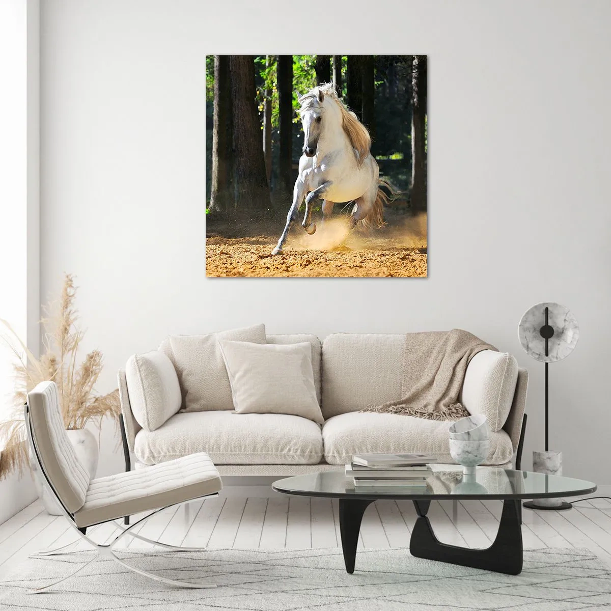 Tablou pe sticlă - Ca într-un roman fantastic - 40x40 cm