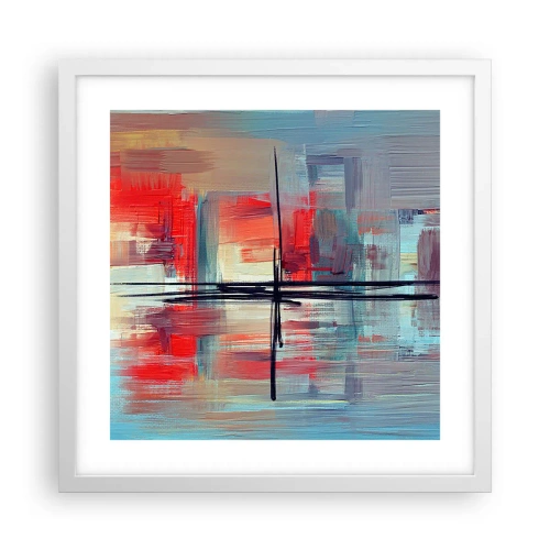 Poster în ramă albă - Peisaj dintr-o dimensiune necunoscută - 40x40 cm