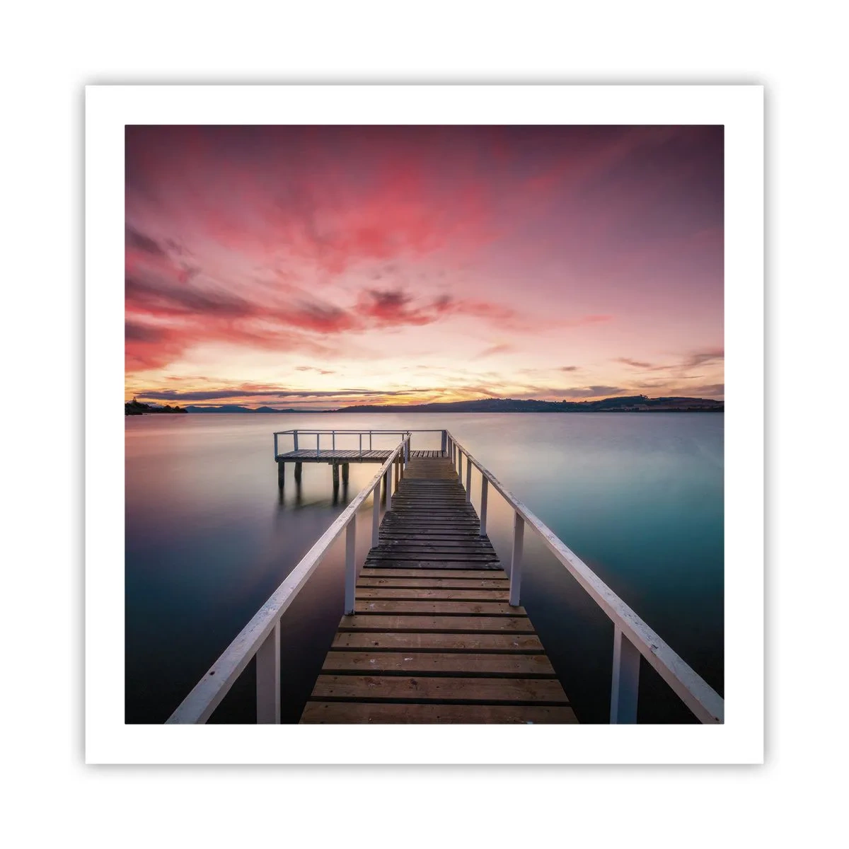 Poster - Flacăra blândă a serii - 60x60 cm