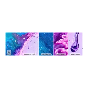 Mostră tapet autocolant Deluxe Sticker - Yin și yang - Abstracția, Bucată, Pictura - 100x30 cm