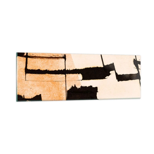 Tablou pe sticlă - Cu toate acestea, ordinea - 90x30 cm