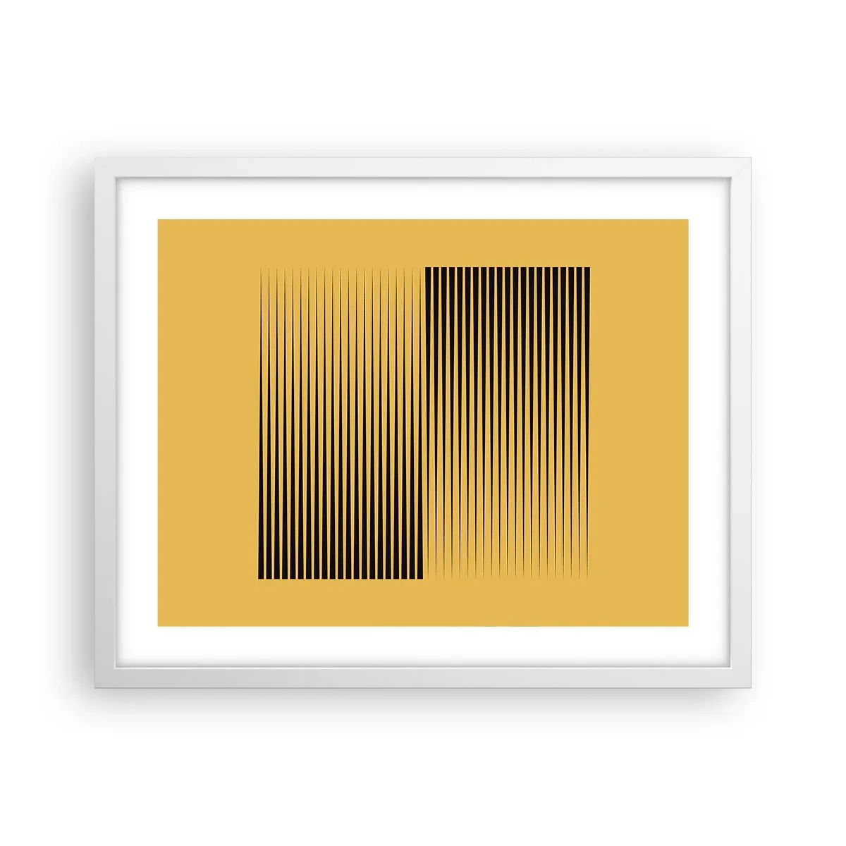 Poster în ramă albă - Pătratul contrariilor - 50x40 cm