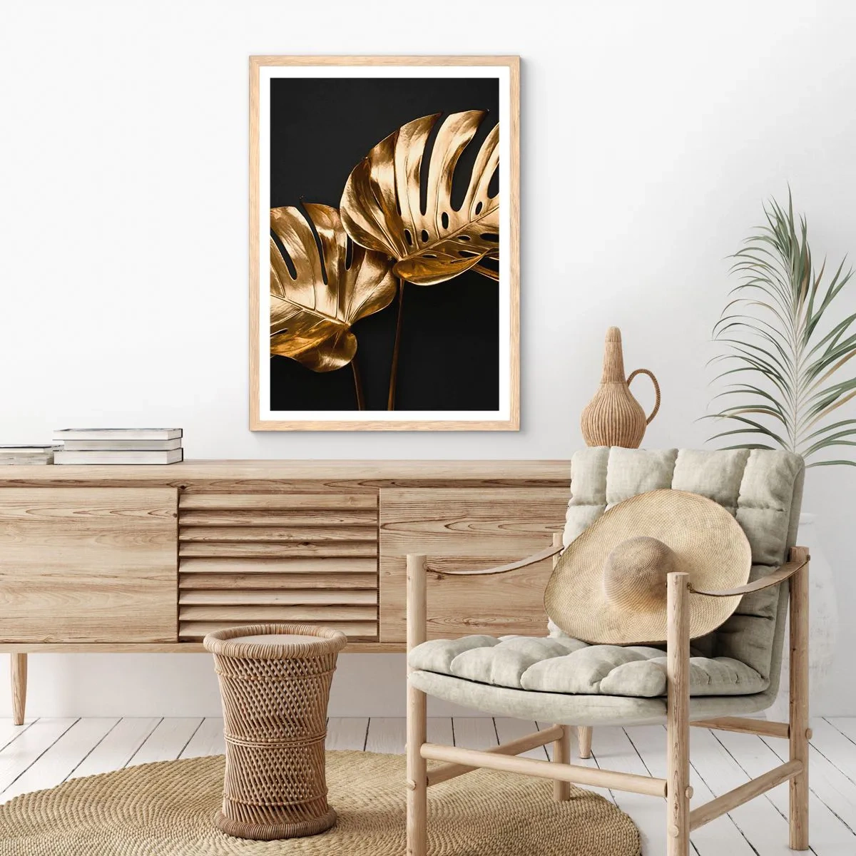 Poster în ramă de stejar deschis - Comorile naturii - 30x40 cm