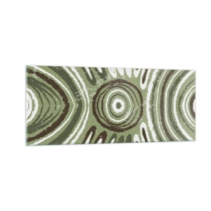 Tablou pe sticlă - Explozie de emoții - 100x40 cm