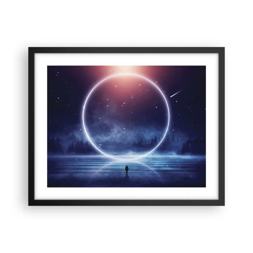 Poster în ramă neagră - Ei sunt deja aici... - 50x40 cm