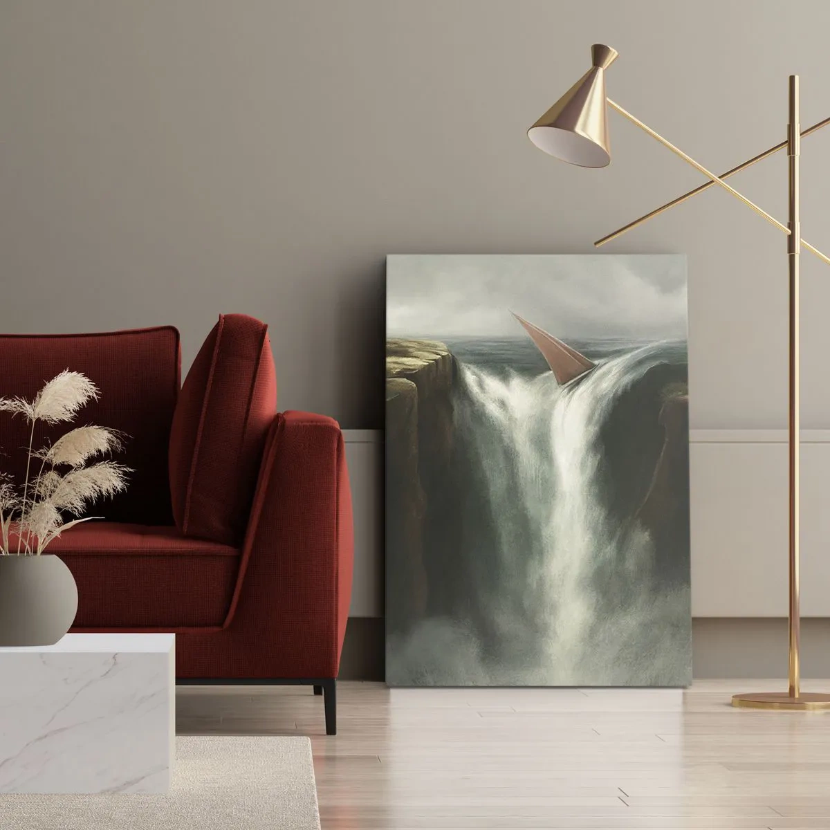 Tablou pe pânză - Precauțiile vieții - 55x100 cm