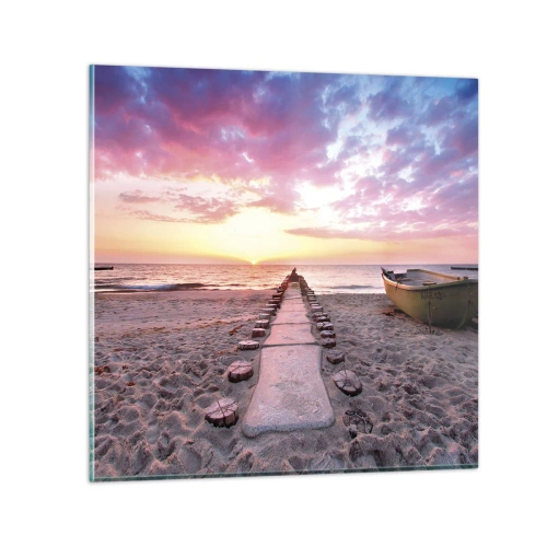 Tablou pe sticlă - Un moment de experiență profundă - 60x60 cm