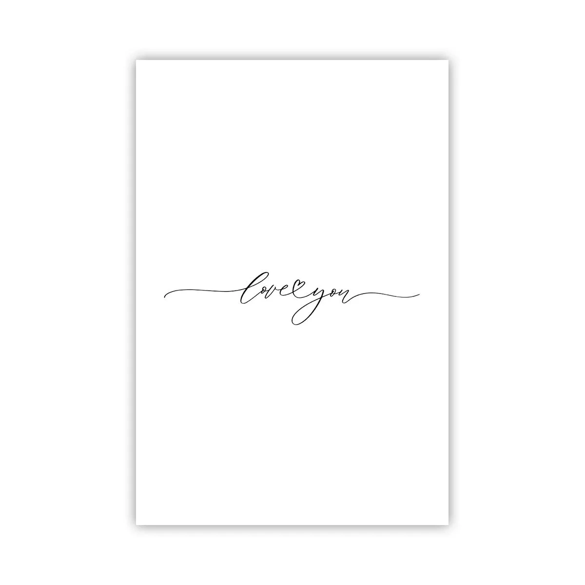 Poster - Negru pe alb - 61x91 cm