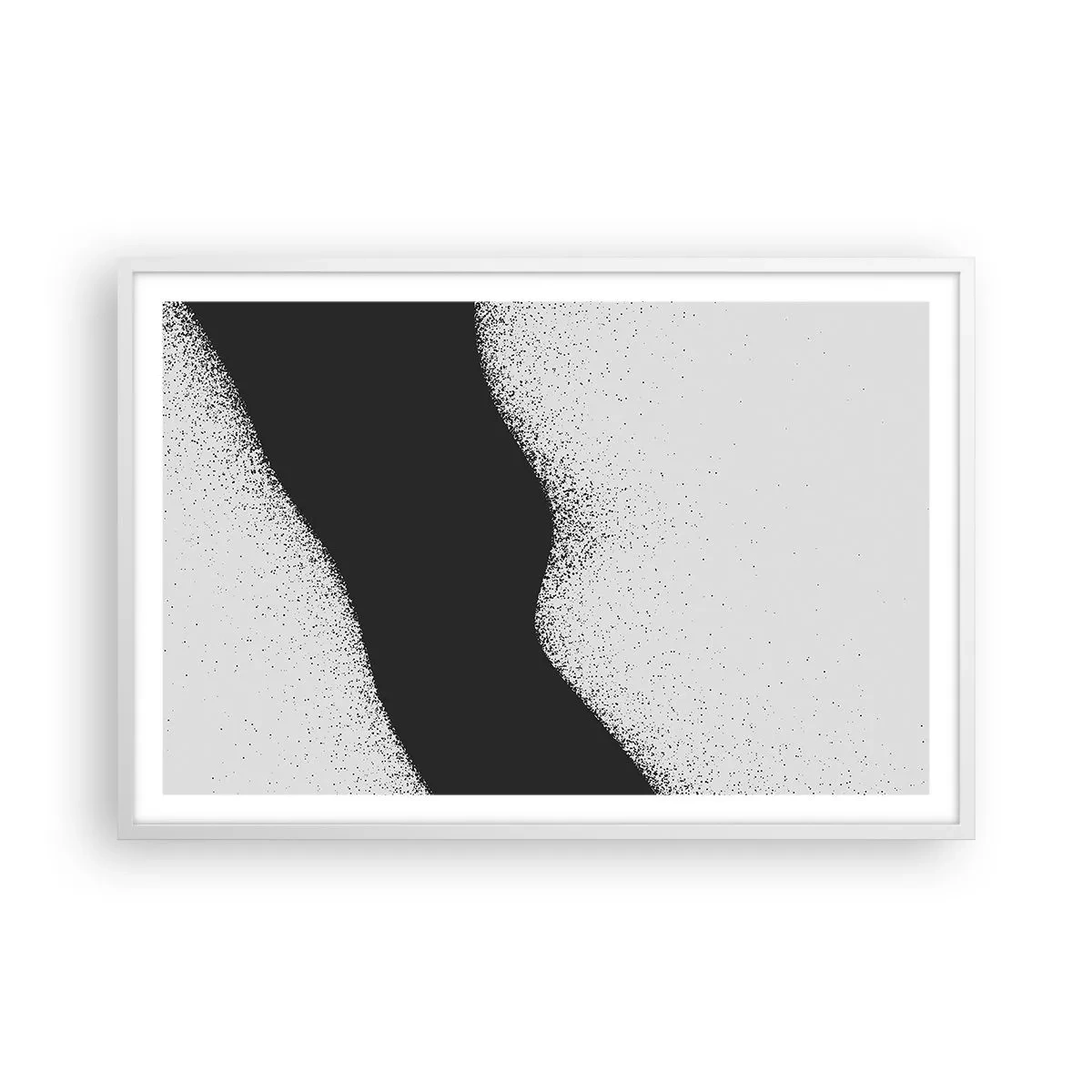 Poster în ramă albă - Echilibru lichid - 91x61 cm