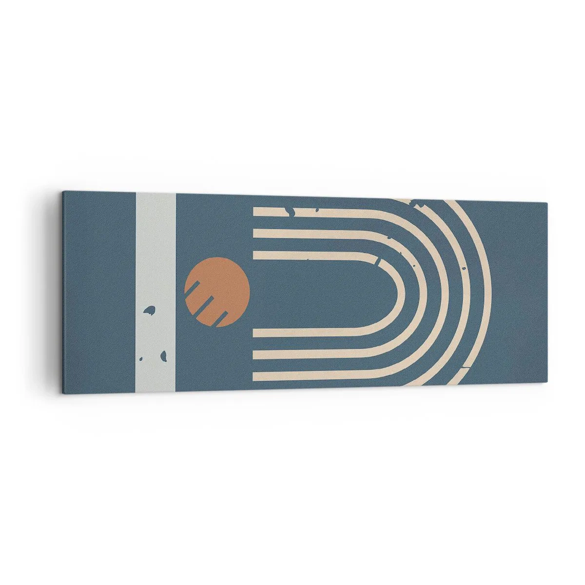 Tablou pe pânză - Geometrie în funcție de rodie - 140x50 cm