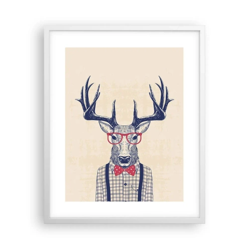 Poster în ramă albă - O extravaganță jucăușă - 40x50 cm