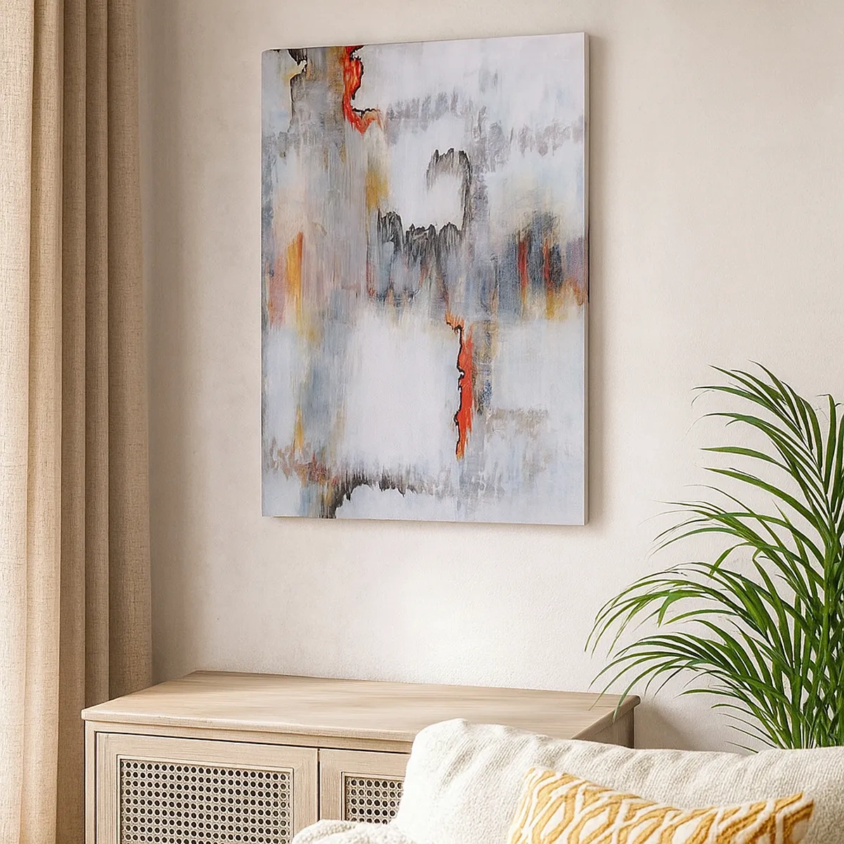 Tablou pe pânză - Cu bățul pe apă - 50x70 cm