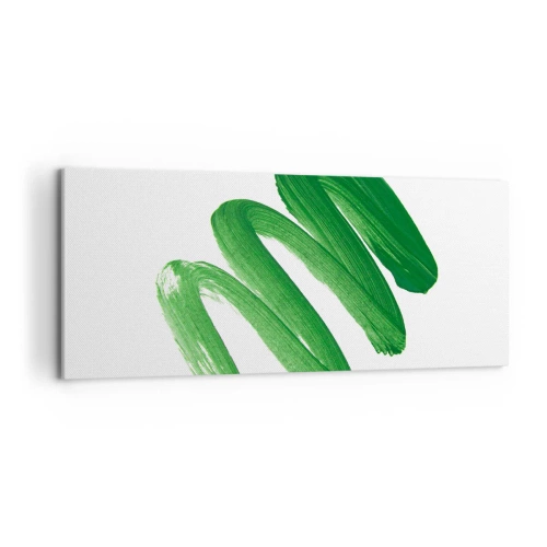Tablou pe pânză - Glumă verde - 120x50 cm