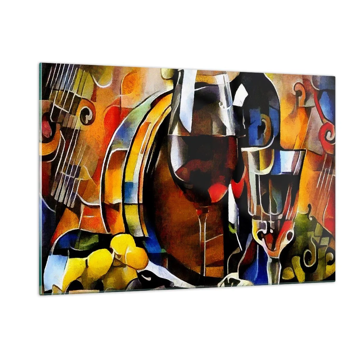 Tablou pe sticlă - Și lumea devine mai colorată - 120x80 cm
