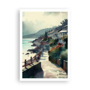 Poster - Orășel mediteraneean - 70x100 cm