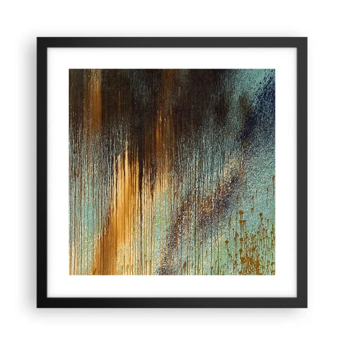 Poster în ramă neagră - O compoziție cromatică neaccidentală - 40x40 cm