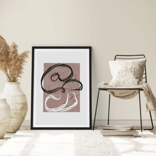 Poster în ramă neagră - Compoziția - căutarea plenitudinii - 61x91 cm