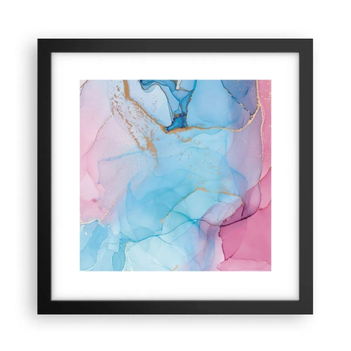 Poster în ramă neagră - Întâlnire și întrepătrundere - 30x30 cm