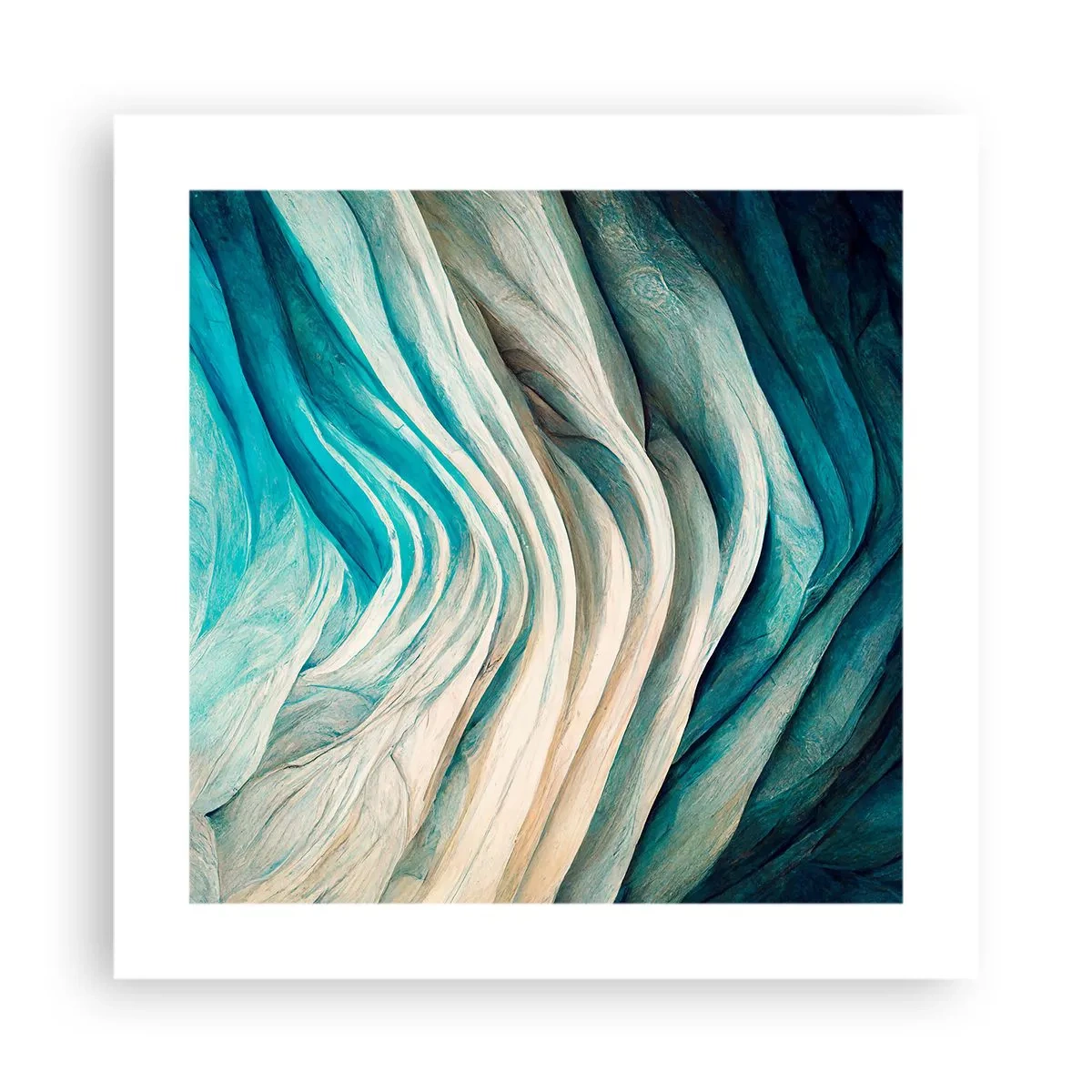 Poster - Insațiabilitate albastră - 40x40 cm